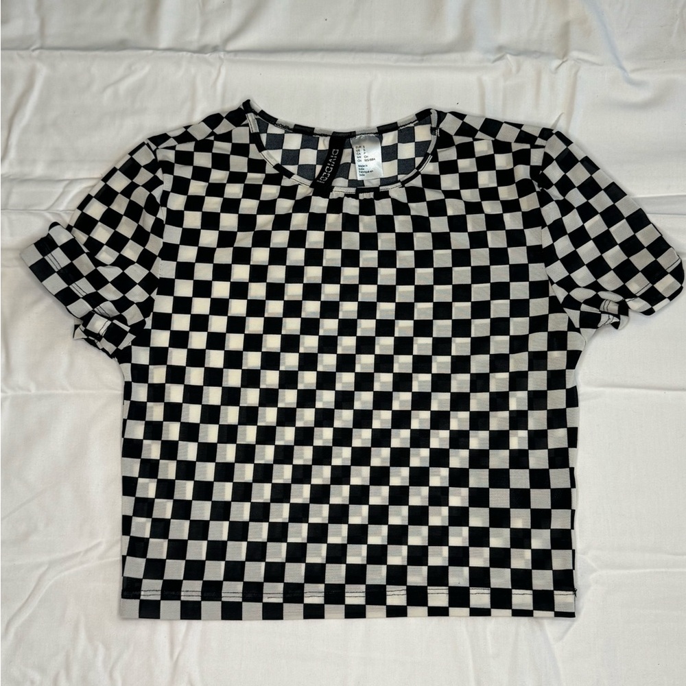 H&M mesh crop top